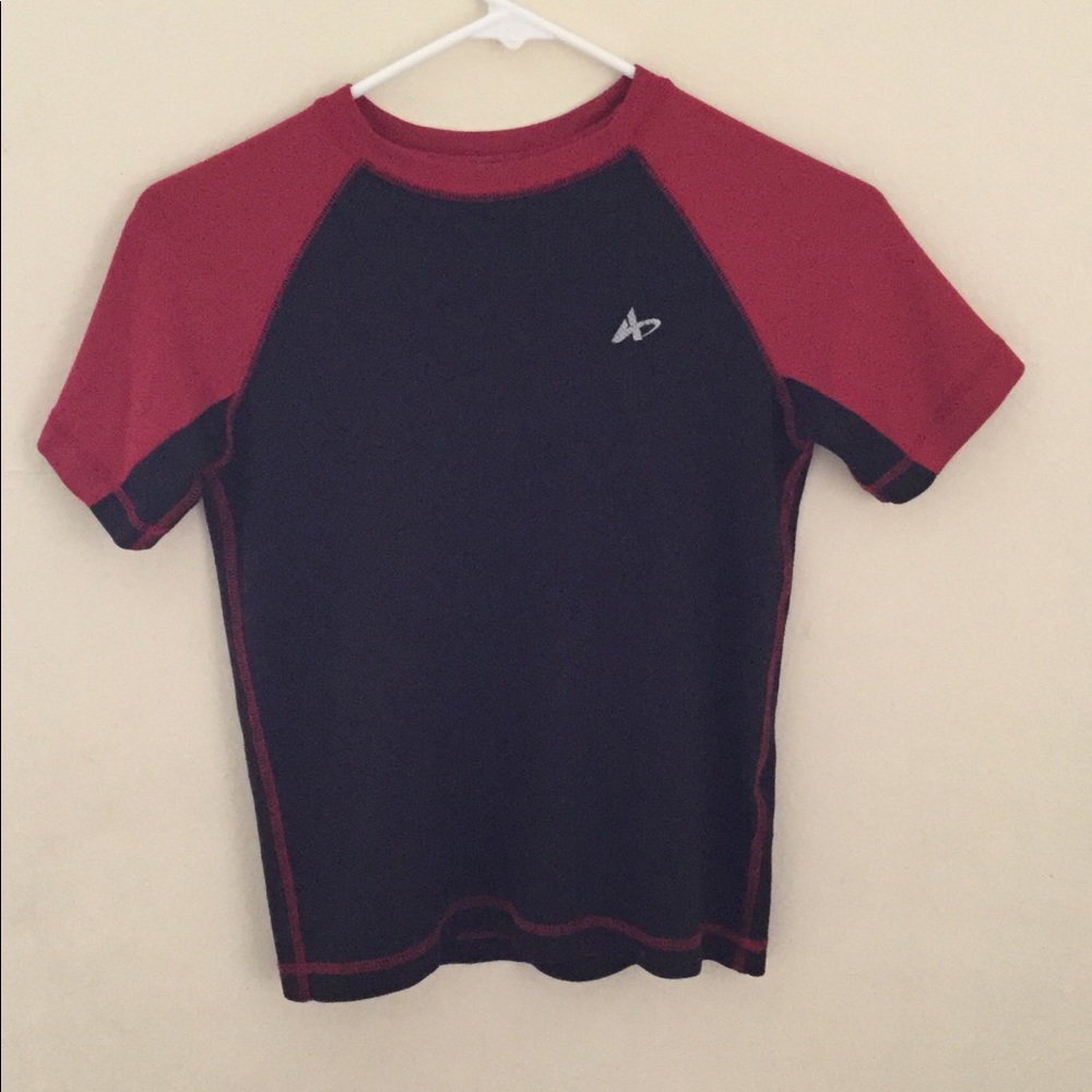 Athletech Black and red short sleeve shirt